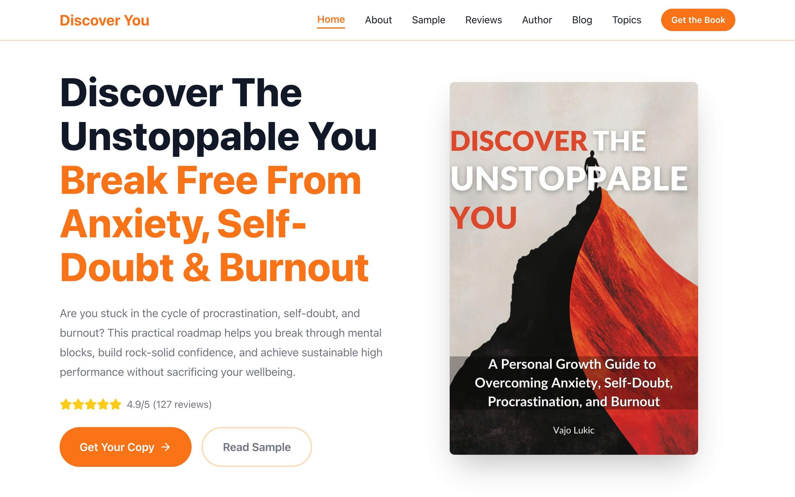 Discover the Unstoppable You book website