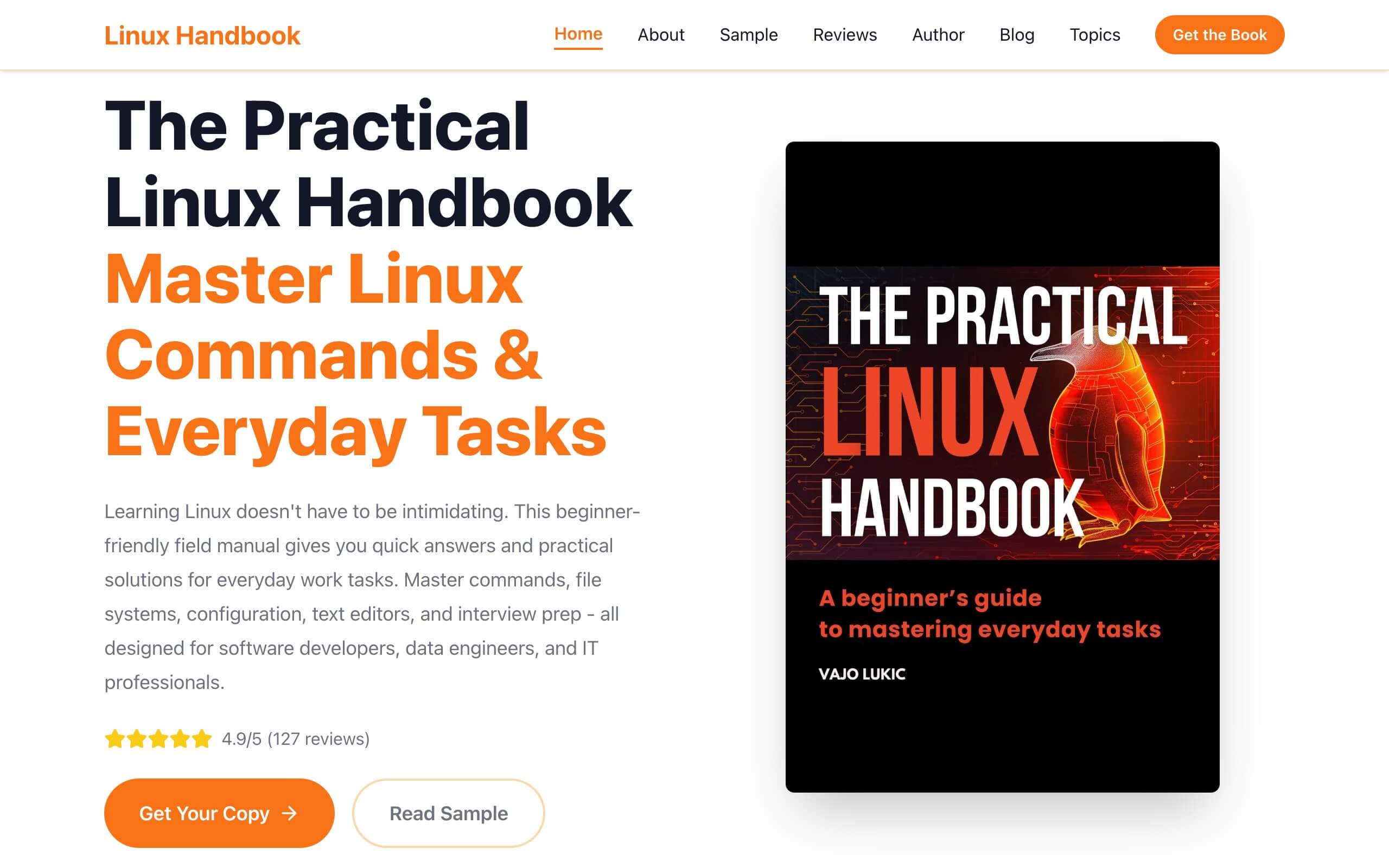The Practical Linux Handbook book website